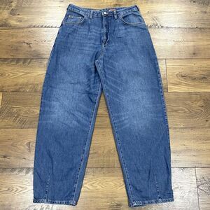 Pilcro Anthropologie Jeans Womens 31 Tall The Breaker Barrel Leg Baggy Denim